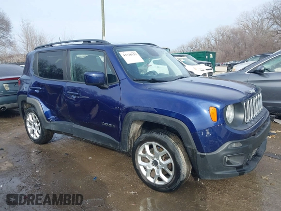 2018 Jeep Renegade Latitude with VIN ZACCJBBB8JPH52142, listed as a IAAI auction lot 41738035 with 91,443 mi miles and . Bid and sale history available at carsss.com. Image 13.