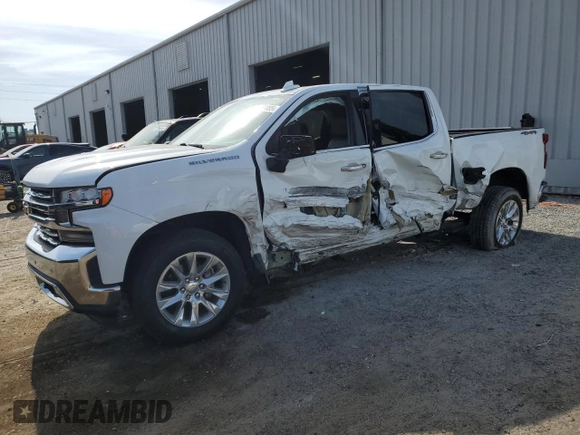 2021 Chevrolet Silverado 1500 LTZ with VIN 3GCUYGED3MG406404, listed as a Copart auction lot 54153355 with 108,149 mi miles and Salvage Title. Bid and sale history available at DreamBid. Image 1.