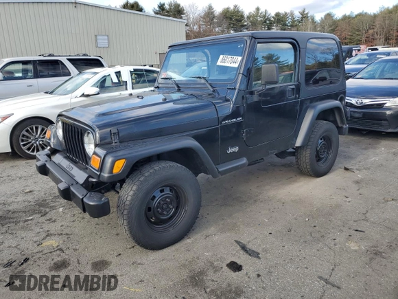 2002 Jeep Wrangler SE with VIN 1J4FA29P82P732805, listed as a Copart auction lot 86017044 with 138,679 mi miles and Salvage Title. Bid and sale history available at DreamBid. Image 1.