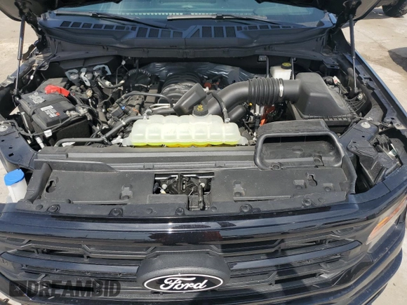 2024 Ford F-150 XLT with VIN 1FTFW3L53RFA12817, listed as a Copart auction lot 50552355 with 5,007 mi miles and Salvage Title. Bid and sale history available at carsss.com. Image 11.