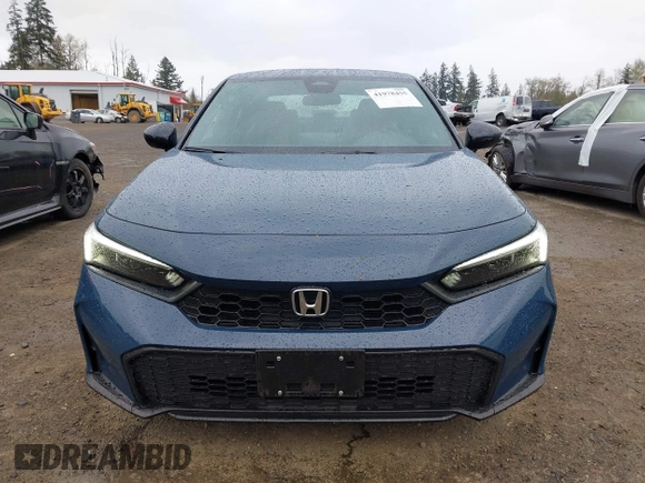 2025 Honda Civic Sport with VIN 2HGFE2F59SH516609, listed as a IAAI auction lot 41978455 with 10,356 mi miles and . Bid and sale history available at carsss.com. Image 13.