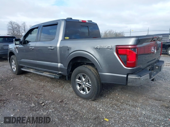 2024 Ford F-150 XLT with VIN 1FTEW3LPXRFA58948, listed as a IAAI auction lot 41537215 with 14,887 mi miles. Bid and sale history available at carsss.com. Image 3.