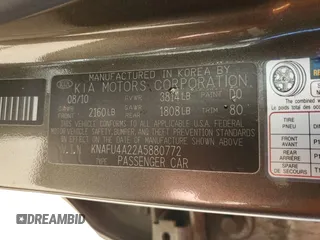 2010 Kia Forte EX with VIN KNAFU4A22A5880772, listed as a Copart auction lot 71679444 with 150,734 mi miles and Salvage Title. Bid and sale history available at carsss.com. Image 12.