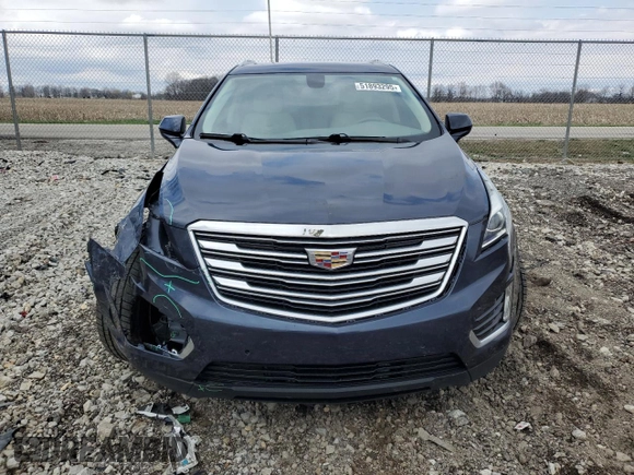 2018 Cadillac XT5 Luxury FWD with VIN 1GYKNCRSXJZ174729, listed as a Copart auction lot 51893295 with 71,400 mi miles and Salvage Title. Bid and sale history available at carsss.com. Image 5.
