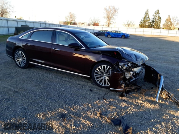2019 Audi A8 L with VIN WAU8DAF81KN015846, listed as a Copart auction lot 39008333 with 13,245 mi miles. Bid and sale history available at carsss.com. Image 4.