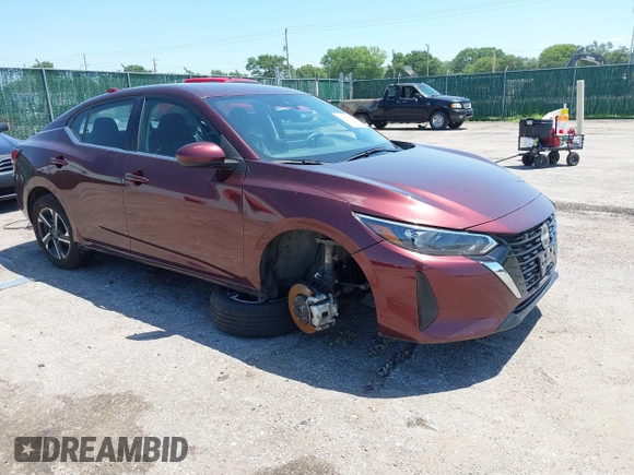 2024 Nissan Sentra SV с VIN 3N1AB8CV4RY340682, выставлен на аукционе IAAI как лот 42688774 с пробегом 40 073 миль миль и . История ставок и продаж доступна на DreamBid. Изображение 1.