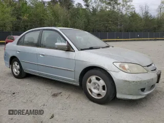 2004 Honda Civic with VIN JHMES96684S009117, listed as a Copart auction lot 53943165 with 96,383 mi miles and Clean Title. Bid and sale history available at DreamBid. Image 4.
