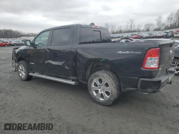 2020 Ram 1500 Big Horn with VIN 1C6SRFFM6LN224688, listed as a Copart auction lot 44040874 with 75,698 mi miles and Salvage Title. Bid and sale history available at carsss.com. Image 2.