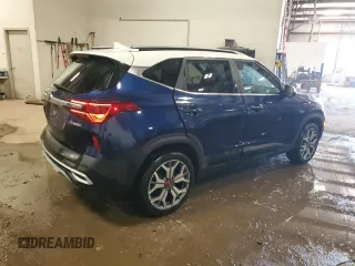 2021 Kia Seltos S with VIN KNDEUCA26M7129076, listed as a Copart auction lot 50740645 with 36,177 mi miles and Salvage Title. Bid and sale history available at carsss.com. Image 3.