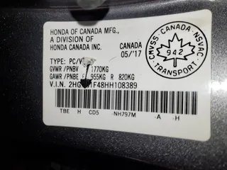 2017 Honda Civic Sedan EX-T with VIN 2HGFC1F48HH108389, listed as a Copart auction lot 44866095 with 112,871 mi miles and Clean Title. Bid and sale history available at carsss.com. Image 12.