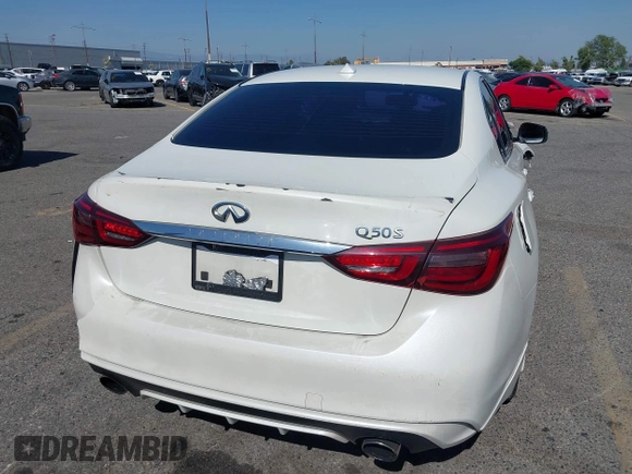 2018 Infiniti Q50 Luxe with VIN JN1EV7APXJM357078, listed as a IAAI auction lot 42316830 with 48,071 mi miles and . Bid and sale history available at DreamBid. Image 17.