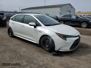 2021 Toyota Corolla Hybrid with VIN JTDBAMDE2MJ021418, listed as a Copart auction lot 52736295 with 92,061 mi miles and Salvage Title. Bid and sale history available at carsss.com. Image 4.