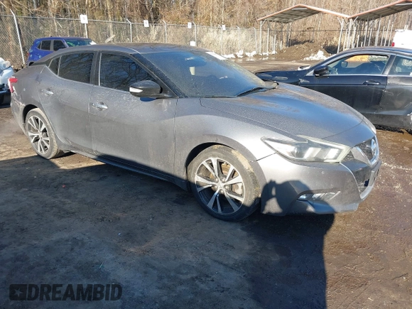 2018 Nissan Maxima SV with VIN 1N4AA6AP9JC402007, listed as a IAAI auction lot 41586817 with 145,870 mi miles. Bid and sale history available at carsss.com. Image 1.