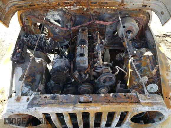 1997 Jeep Wrangler Sahara with VIN 1J4FY49S2VP526847, listed as a Copart auction lot 41883055 with 0 mi miles and Salvage Title. Bid and sale history available at carsss.com. Image 11.