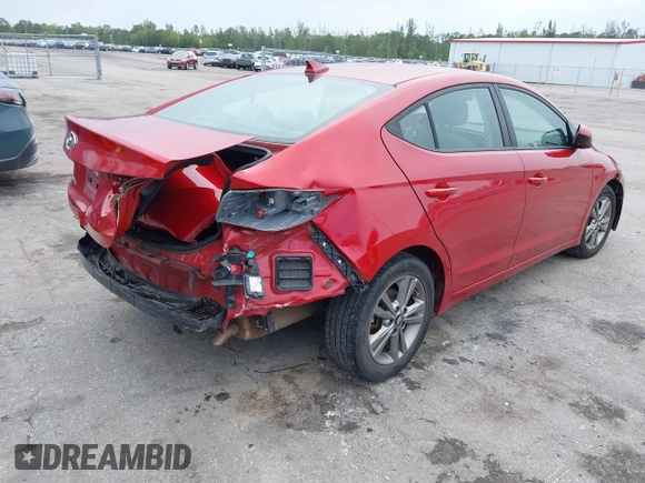 2018 Hyundai Elantra SEL with VIN 5NPD84LF9JH311710, listed as a IAAI auction lot 41680156 with 107,269 mi miles and . Bid and sale history available at DreamBid. Image 4.