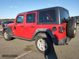 2018 Jeep Wrangler Unlimited Sport S with VIN 1C4HJXDG6JW238420, listed as a Copart auction lot 88030515 with 76,922 mi miles and Salvage Title. Bid and sale history available at carsss.com. Image 2.
