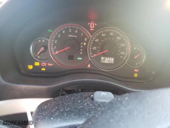 2008 Subaru Legacy (Natl) Special Edition with VIN 4S3BL616087223180, listed as a Copart auction lot 77163644 with 196,223 mi miles and Salvage Title. Bid and sale history available at carsss.com. Image 9.