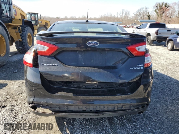 2013 Ford Fusion SE Hybrid with VIN 3FA6P0LU5DR266811, listed as a Copart auction lot 48281555 with 177,475 mi miles and Salvage title. Bid and sale history available at DreamBid. Image 6.