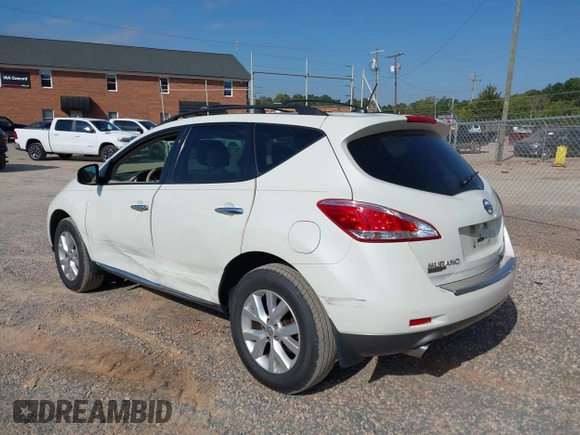 2011 Nissan Murano S with VIN JN8AZ1MW9BW176189, listed as a IAAI auction lot 40424712 with 160,770 mi miles and . Bid and sale history available at DreamBid. Image 3.