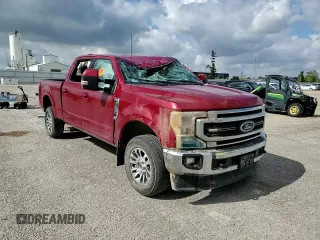 2022 Ford F-250 XL with VIN 1FT7W2B63NED86675, listed as a Copart auction lot 58701495 with 6,165 mi miles and Salvage title. Bid and sale history available at DreamBid. Image 13.