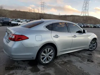 2013 Infiniti M37 with VIN JN1BY1AR4DM603393, listed as a Copart auction lot 86553784 with 112,288 mi miles and Salvage Title. Bid and sale history available at carsss.com. Image 3.