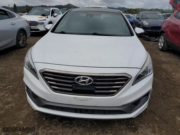 2015 Hyundai Sonata 2.0T Limited with VIN 5NPE34AB0FH063941, listed as a Copart auction lot 50975765 with 109,335 mi miles and Clean Title. Bid and sale history available at carsss.com. Image 5.