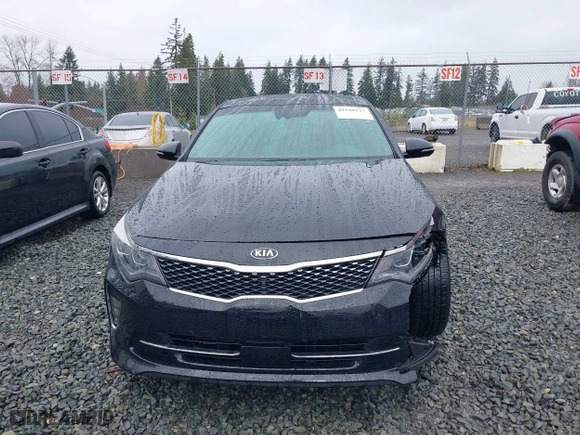 2018 Kia Optima SX with VIN 5XXGV4L26JG227603, listed as a IAAI auction lot 41648127 with 34,391 mi miles. Bid and sale history available at carsss.com. Image 12.