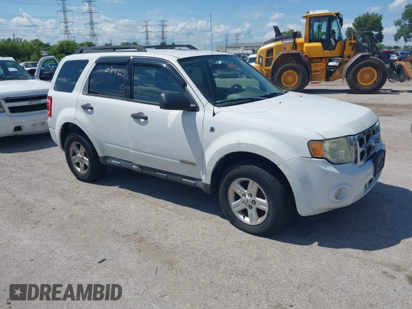 2008 Ford Escape Hybrid with VIN 1FMCU59H98KB58534, listed as a IAAI auction lot 42630792 with 126,993 mi miles and . Bid and sale history available at DreamBid. Image 1.
