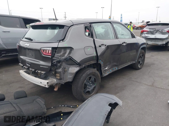 2018 Jeep Compass Sport with VIN 3C4NJCAB6JT502651, listed as a IAAI auction lot 42100724 with 84,238 mi miles and . Bid and sale history available at DreamBid. Image 4.