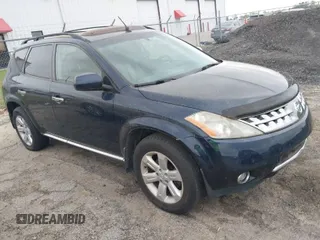 2006 Nissan Murano SL with VIN JN8AZ08W56W538156, listed as a IAAI auction lot 41972139 with 143,001 mi miles and . Bid and sale history available at DreamBid. Image 1.