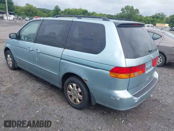 2004 Honda Odyssey EX-L with VIN 5FNRL18974B036430, listed as a IAAI auction lot 42715287 with 230,646 mi miles and . Bid and sale history available at DreamBid. Image 3.