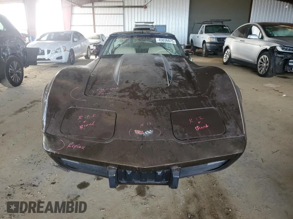 1979 Chevrolet Corvette with VIN 1Z87895447942, listed as a Copart auction lot 45036875 with 29,072 mi miles and Salvage title. Bid and sale history available at DreamBid. Image 5.