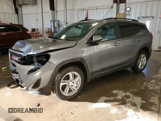 2021 GMC Terrain SLE with VIN 3GKALTEV7ML341748, listed as a Copart auction lot 89196355 with 41,618 mi miles and Salvage Title. Bid and sale history available at carsss.com. Image 1.