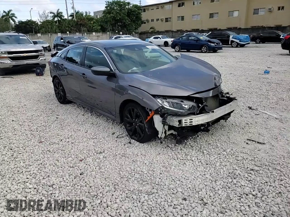 2021 Honda Civic Sport with VIN 19XFC2F8XME000756, listed as a Copart auction lot 51040935 with 40,560 mi miles and Non Repairable. Bid and sale history available at DreamBid. Image 13.