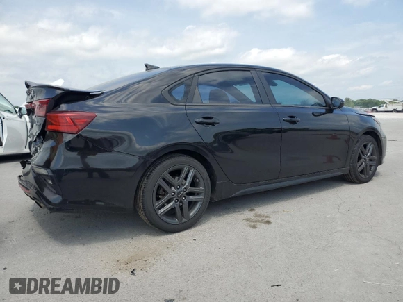 2021 Kia Forte GT-Line with VIN 3KPF34AD0ME286083, listed as a Copart auction lot 55044545 with 211,882 mi miles and Salvage title. Bid and sale history available at DreamBid. Image 3.