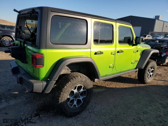 2019 Jeep Wrangler Unlimited Rubicon with VIN 1C4HJXFG9KW568065, listed as a Copart auction lot 72718884 with 58,726 mi miles and Salvage Title. Bid and sale history available at carsss.com. Image 3.