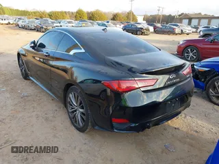 2017 Infiniti Q60 Red Sport 400 with VIN JN1FV7EL1HM700317, listed as a IAAI auction lot 41149036 with 76,654 mi miles and . Bid and sale history available at carsss.com. Image 3.