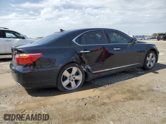 2010 Lexus LS 460 with VIN JTHBL5EF0A5094443, listed as a Copart auction lot 48040905 with 175,415 mi miles and Salvage Title. Bid and sale history available at carsss.com. Image 3.