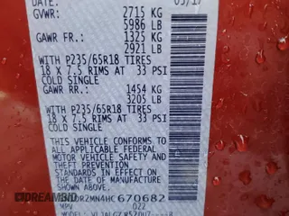2017 Nissan Pathfinder SV z VIN 5N1DR2MN4HC670682, wystawiony jako Copart lot #47087985 z przebiegiem 136 558 mil mil oraz Szkoda całkowita • Salvage title. Historia ofert i sprzedaży dostępna na DreamBid. Obrazek 15.