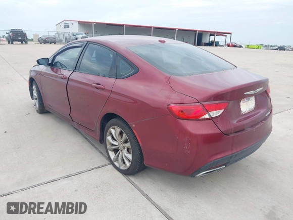 2015 Chrysler 200 S with VIN 1C3CCCBB1FN555592, listed as a IAAI auction lot 42784467 with 133,746 mi miles and . Bid and sale history available at DreamBid. Image 3.