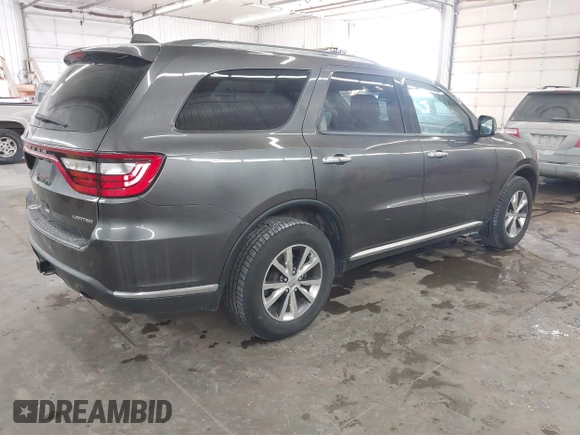 2016 Dodge Durango Limited with VIN 1C4RDJDG2GC331650, listed as a IAAI auction lot 41639192 with 132,269 mi miles and . Bid and sale history available at DreamBid. Image 4.