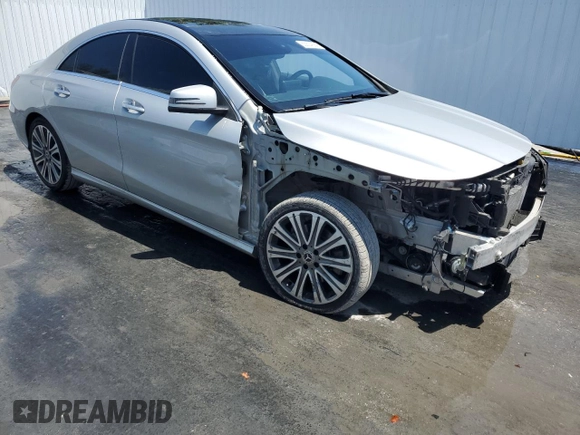2018 Mercedes-Benz CLA 250 with VIN WDDSJ4EB2JN650465, listed as a Copart auction lot 53834294 with 97,609 mi miles and . Bid and sale history available at DreamBid. Image 4.