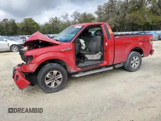 2009 Ford F-150 XL with VIN 1FTRF12W89KB16691, listed as a Copart auction lot 48011105 with 102,080 mi miles and Salvage Title. Bid and sale history available at carsss.com. Image 1.