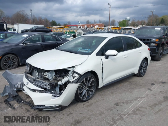 2020 Toyota Corolla SE with VIN JTDS4RCE7LJ001377, listed as a IAAI auction lot 41874936 with 8,221 mi miles. Bid and sale history available at carsss.com. Image 17.