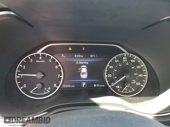 2018 Nissan Maxima Platinum with VIN 1N4AA6APXJC360754, listed as a Copart auction lot 53066555 with 79,358 mi miles and Salvage Title. Bid and sale history available at DreamBid. Image 9.