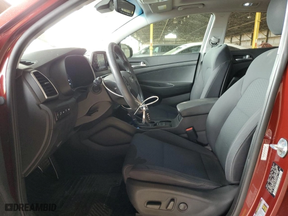 2019 Hyundai Tucson SEL with VIN KM8J33AL5KU973100, listed as a Copart auction lot 52574145 with 40,285 mi miles and Salvage Title. Bid and sale history available at carsss.com. Image 7.