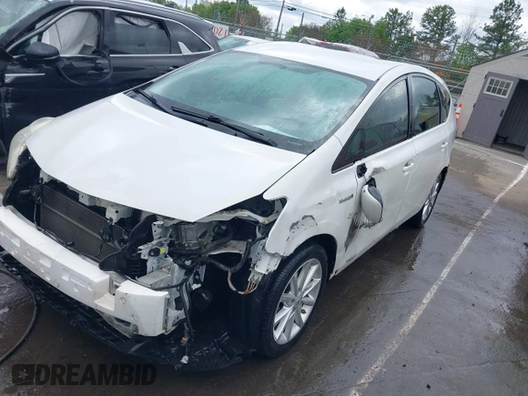 2013 Toyota Prius Two with VIN JTDZN3EU7D3263919, listed as a IAAI auction lot 41865787 with 125,594 mi miles and . Bid and sale history available at carsss.com. Image 2.