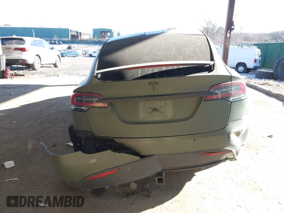 2020 Tesla Model X Long Range with VIN 5YJXCDE24LF272242, listed as a IAAI auction lot 41275226 with 103,731 mi miles. Bid and sale history available at carsss.com. Image 16.