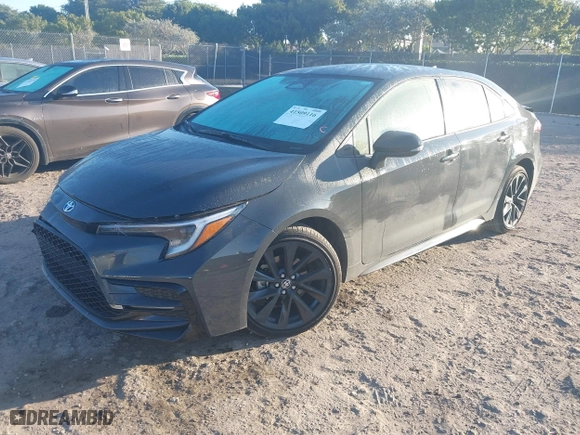 2024 Toyota Corolla Hybrid LE with VIN JTDBCMFEXR3055657, listed as a IAAI auction lot 41509116 with 16,833 mi miles. Bid and sale history available at carsss.com. Image 18.