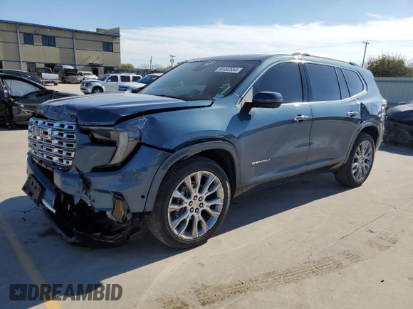 2024 GMC Acadia AWD Denali z VIN 1GKENRKS7RJ185895, wystawiony jako Copart lot #80492554 z przebiegiem 2 716 mil mil oraz Szkoda całkowita • Salvage title. Historia ofert i sprzedaży dostępna na DreamBid. Obrazek 1.